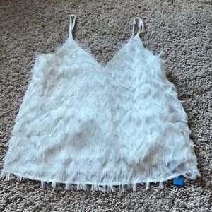 Cupshe Tis the SZN Fringe V neck cami